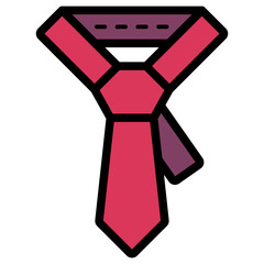 red tie illustration
