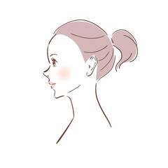 美容イメージ　美しい素肌の女性