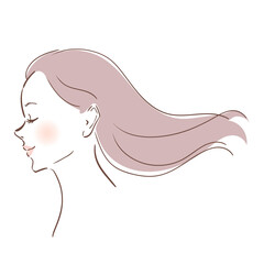 美容イメージ　美しい素肌の女性