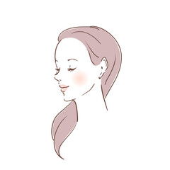 美容イメージ　美しい素肌の女性