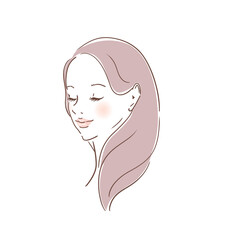 美容イメージ　美しい素肌の女性