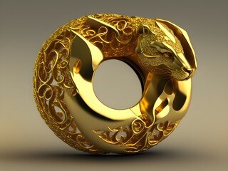Golden Ring, Generative AI Illustration