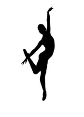 silhouette of a dancer