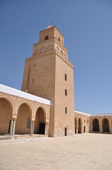 Fototapeta na wymiar Great Mosque of Sidi Ukba, Kairouan, Tunisia