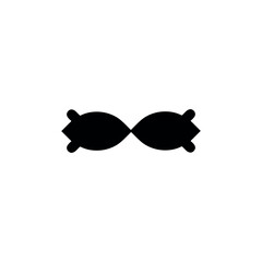 Bow tie icon. Simple style man fashion poster background symbol. Bow tie text frame. Bow tie logo design element. Bow tie t-shirt printing. Vector for sticker.