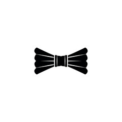 Bow tie icon. Simple style man fashion poster background symbol. Bow tie text frame. Bow tie logo design element. Bow tie t-shirt printing. Vector for sticker.