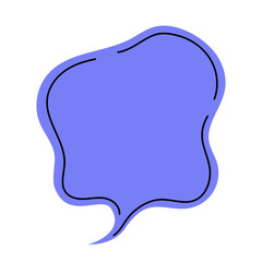 Speech bubble. Transparent PNG.