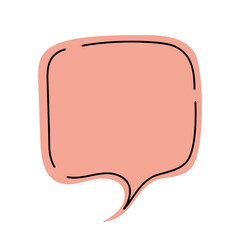 Speech bubble. Transparent PNG.