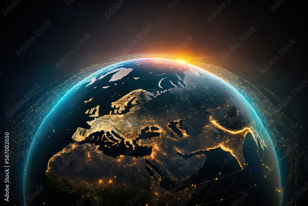 Poster the transmission of information and networks around earth from outside the solar system. lines of co