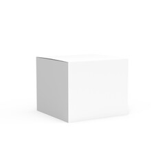 white box isolated on white