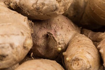heap of ginger root