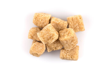 Brown cane sugar cubes