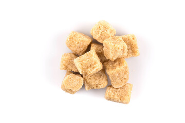 Brown cane sugar cubes