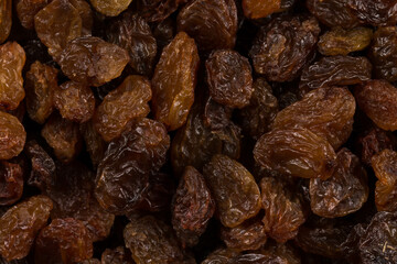 Sweet raisins background