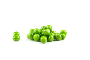 Pile of green wet pea