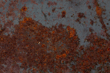 old rusty metal plate texture