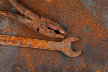 Old rusty tools