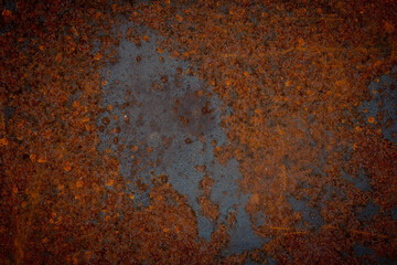 old rusty metal plate texture