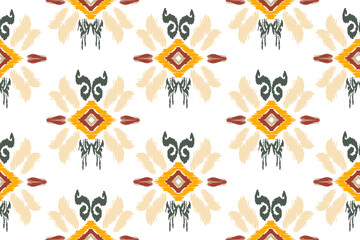 Seamless pattern, traditional ethnic pattern on white background, aztec abstract vector illustration.