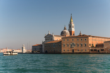 Fototapeta na wymiar Beautiful architectural detail, old buildings, in Venice, Italy