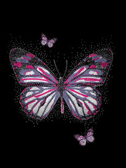 abstract design print on plain ground