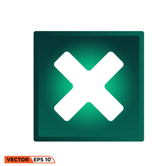 Icon vector graphic of prohibited sign