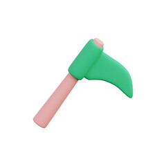 3d crescent farm icon