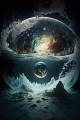 earth in water