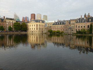 Fototapeta na wymiar Parliament buildings in The Hague in Netherlands