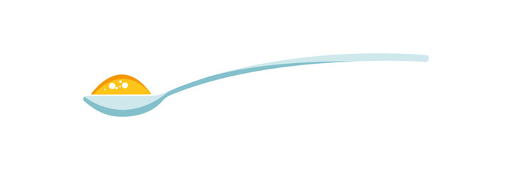 Spoon with sugar, salt, flour or other ingredient icon