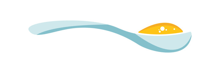 Spoon with sugar, salt, flour or other ingredient icon