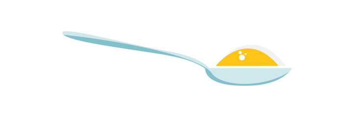 Spoon with sugar, salt, flour or other ingredient icon