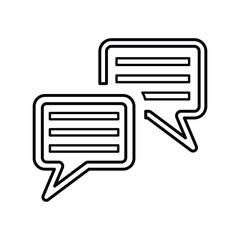 Conversation line icon. Outline design.