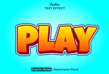text effect play with graphic style and editable.