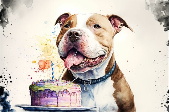 Pitbull birthday cake sale