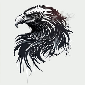 Freedom” Traditional tattoo style American Bald Eagle with Freedom banner  Mosaic – Tattoo FX