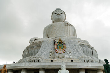 Fototapeta premium Big Buddha in Phuket against a cloudy sky