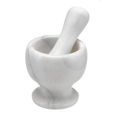 Mortar and pestle isolated