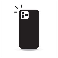 flash on phone icon, vector, illustration, symbol