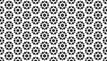 Fototapeta premium Abstract seamless patterns,batik patterns,seamless batik patterns, seamless wallpaper are designed for use in textile, wallpaper, fabric, curtain, carpet, clothing, Batik, background, and Embroidery 