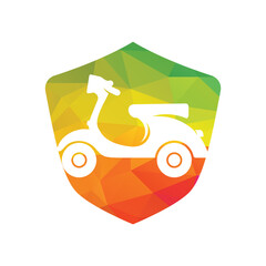 Vintage scooter vector illustration design. Scooter illustration on white background.