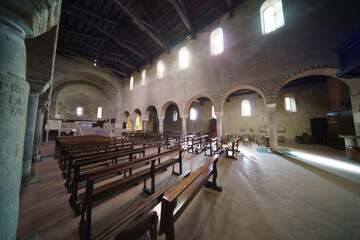 Agliate, Brianza: medieval church of SS. Pietro e Paolo