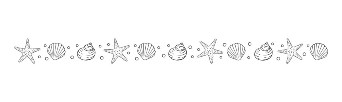 starfish border clipart