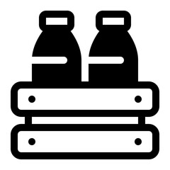 milk glyph icon