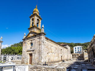 Parish church in Lira, Parroquia de Santa Maria de Lira, Northern Spain, Galicia