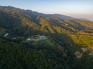 Aerial view of the landscape of Toucheng Township area