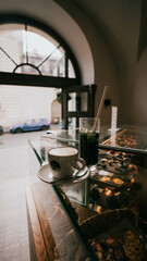 Fototapeta na wymiar coffee in cafe