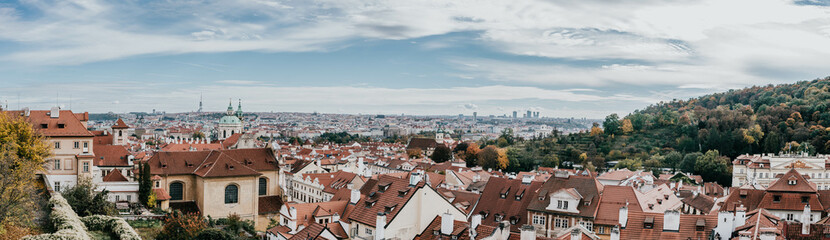 Fototapeta na wymiar Panoramic of Prague 