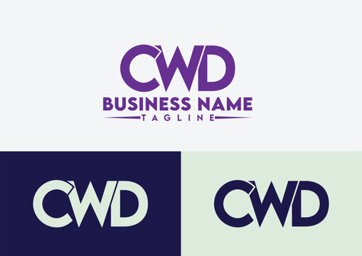 Letter CWD logo design vector template, CWD logo