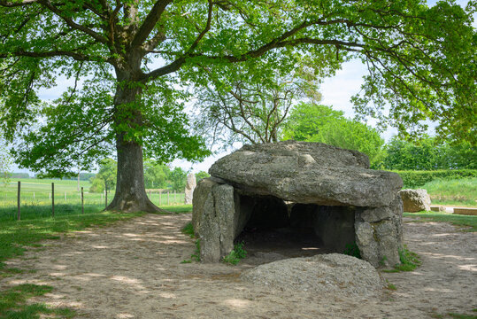 dolmen in Weris, Wallonia, Belgium